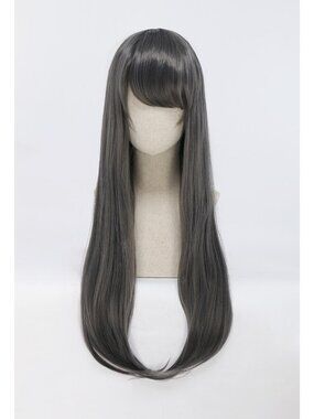 Full Wig Long Curly Straight Synthetic Hair Blonde Wigs Ombre Cosplay Party